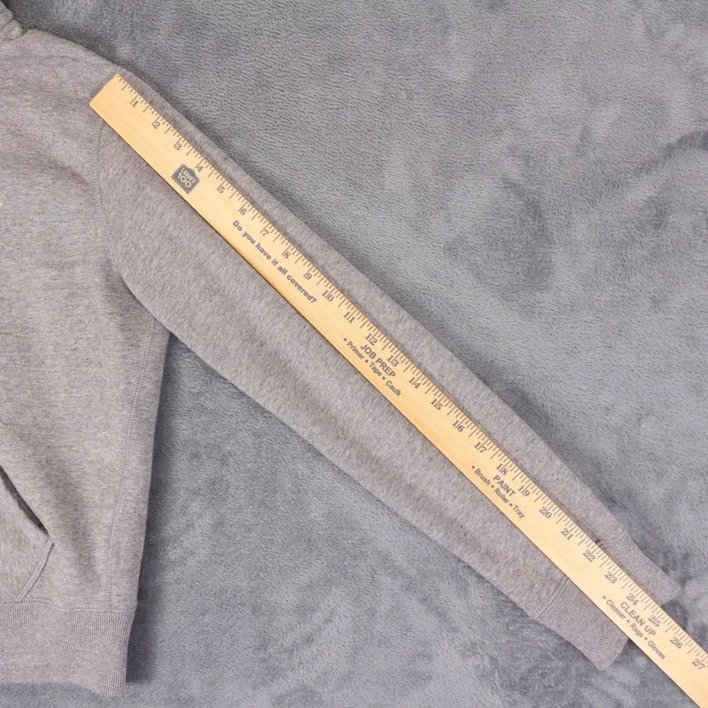Polo Ralph Lauren Hoodie Full Zip Mens M Gray Cotton Fleece Pony Logo